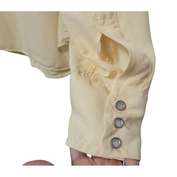 Bryceland’s Buttermilk Sawtooth Westerner Shirt Japan Made Rayon Western Snap - Picture 7 of 12